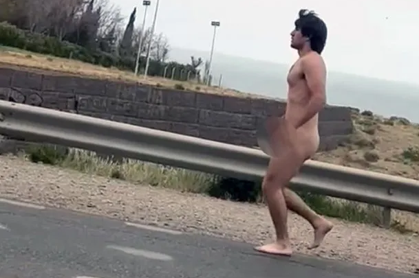 Comodoro Rivadavia: detuvieron a un hombre que corría desnudo por la Ruta 3