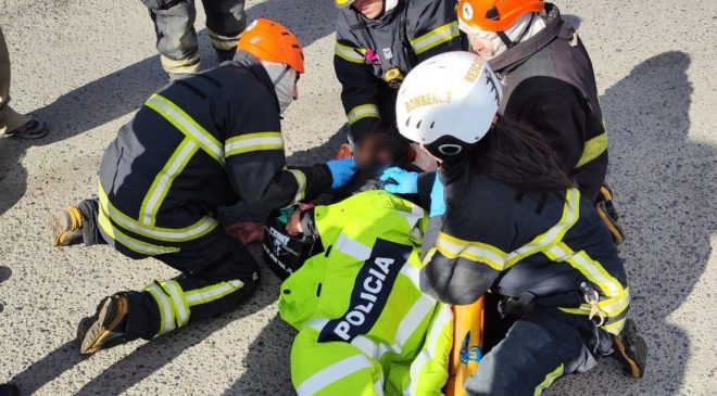 Peatona fue arrollada por un vehículo