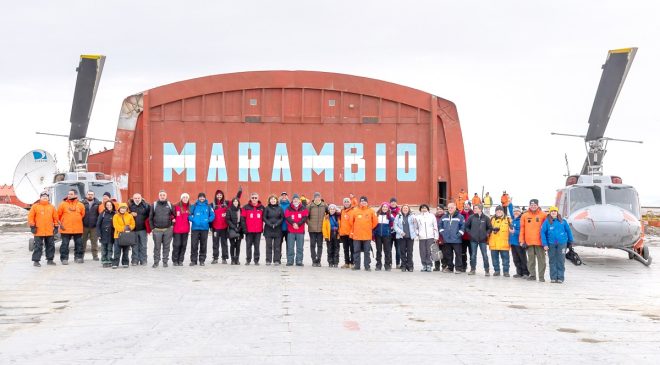 La Antártida fue sede del cambio de autoridades del Parlamento Patagónico