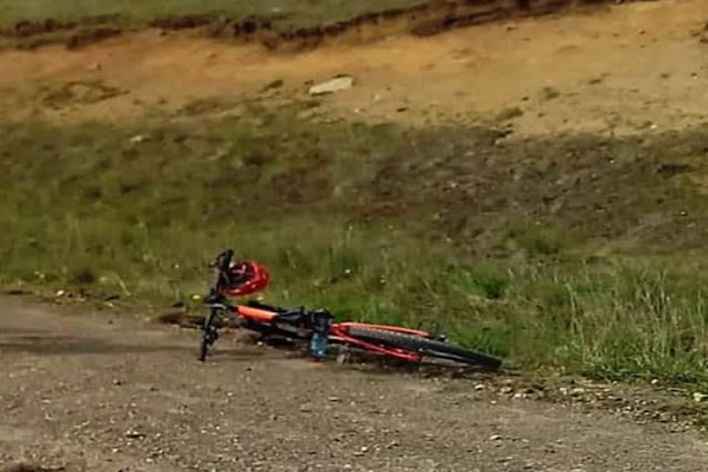 Ciclista lesionada en la Ruta 3