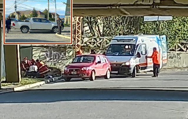 Choque en Paz y Ponton Rio Negro con un lesionado