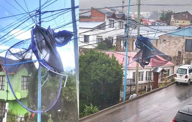Apagón en Ushuaia por la voladura de una cama elástica