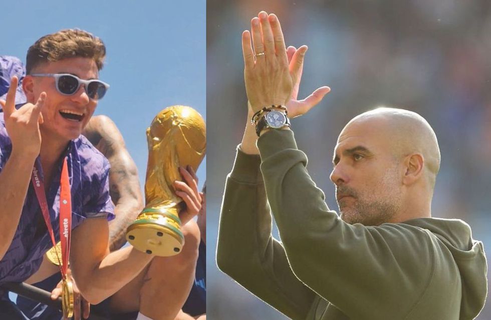Pep Guardiola felicitó a Julián Álvarez: “Tenemos un campeón del mundo en nuestro equipo”