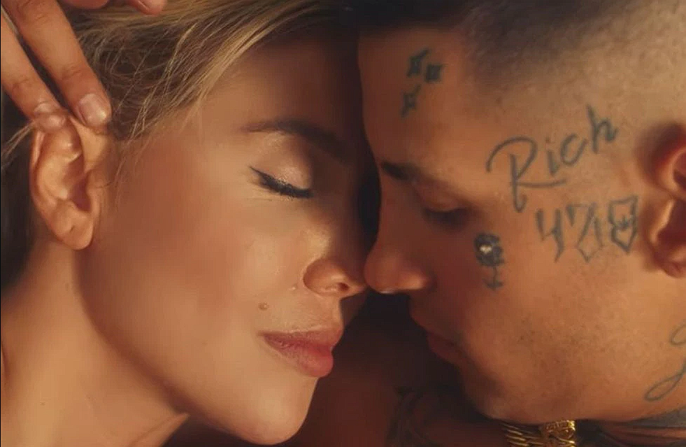 Wanda Nara y L-Gante confirmaron su romance: se besaron y una cámara los sorprendió en un auto