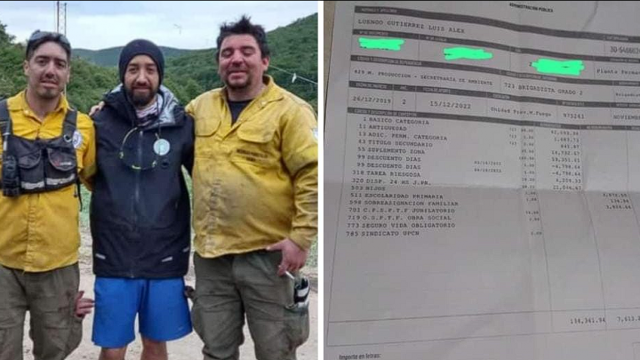 BRIGADISTA DEPENDIENTE DEL GOBIERNO PROVINCIAL, EXPUSO SU RECIBO DE SUELDO Y EXPLOTARON DE INDIGNACIÓN LAS REDES