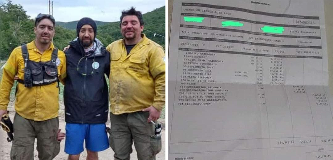 BRIGADISTA DEPENDIENTE DEL GOBIERNO PROVINCIAL, EXPUSO SU RECIBO DE SUELDO Y EXPLOTARON DE INDIGNACIÓN LAS REDES