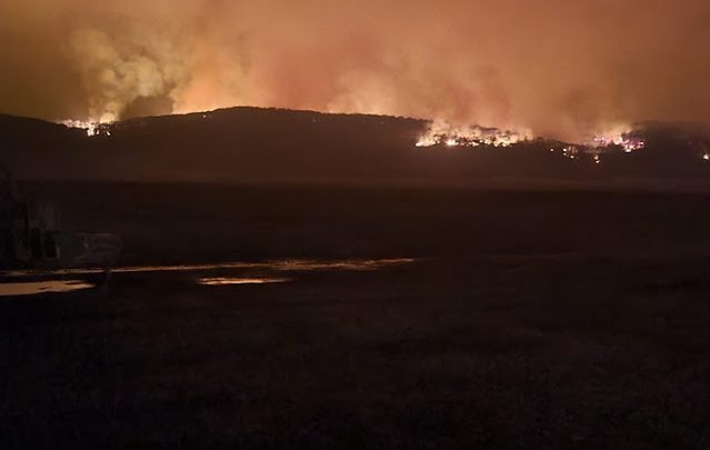 Incendio forestal llovió en la zona y ayudo a evitar la propagación del fuego