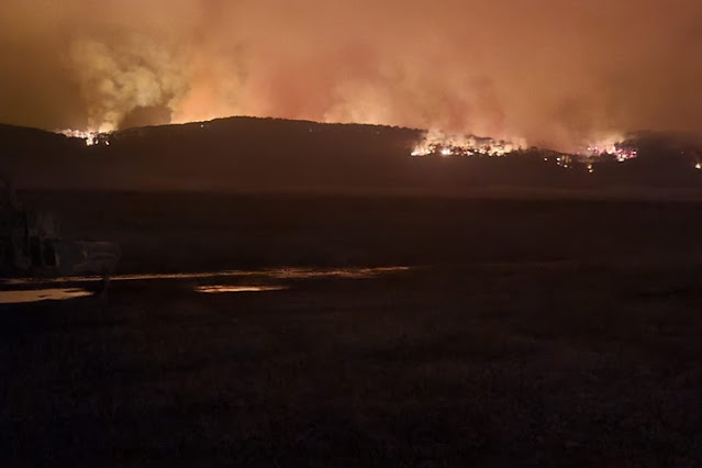 Incendio forestal llovió en la zona y ayudo a evitar la propagación del fuego