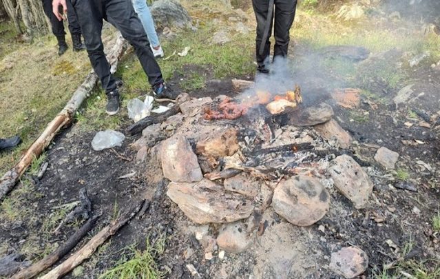 Un mayor detenido y 4 menores demorados por hacer un asado en Ushuaia