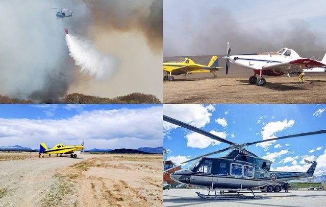 Un millon y medio de dolares pagaran por contratar dos avioncitos y un helicoptero para el incendio forestal