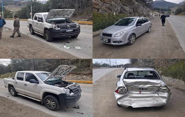 Choque en Heroes de Malvinas, con tres lesionados