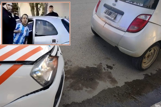 Conductora borracha detenida luego de chocar un patrullero al intentar huir