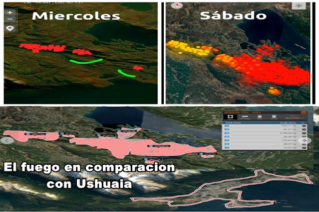 Fuego descontrolado criticas por inacción de los funcionarios y la magnitud del incendio forestal en comparación con Ushuaia Fuego descontrolado criticas por inacción de los funcionarios y la magnitud del incendio forestal en comparación con Ushuaia
