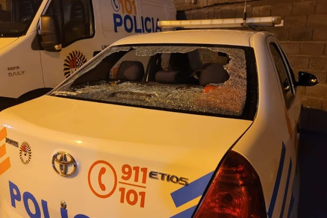 Festejos por el Mundial terminaron a los piedrazos contra la policia