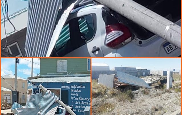 Temporal de viento, con daños pero sin lesionados