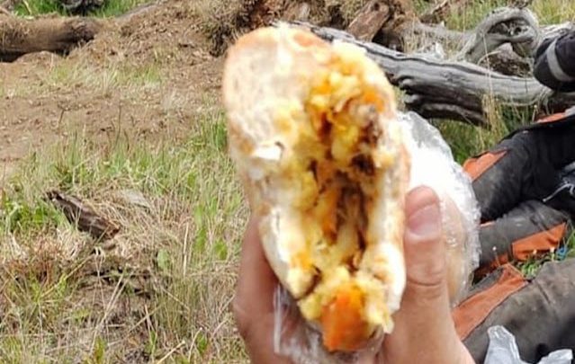 Criticas al Gobierno por vianda a brigadistas sandwich de papa y zapallo