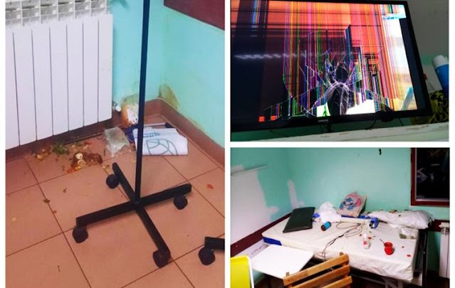 Roban a pacientes internados y provocan daños en el Hospital