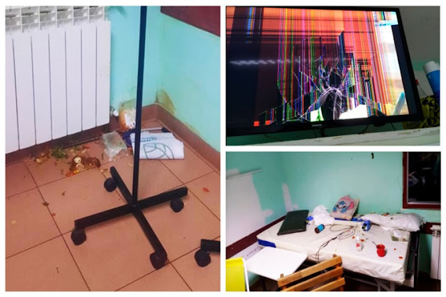 Roban a pacientes internados y provocan daños en el Hospital Roban a pacientes internados y provocan daños en el Hospital