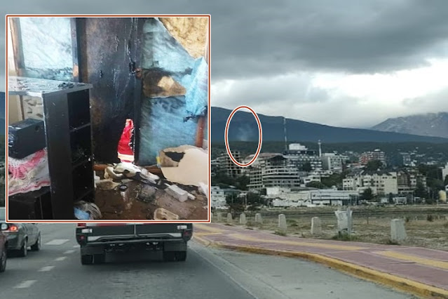 Incendio en Ushuaia, sin lesionados Incendio en Ushuaia, sin lesionados