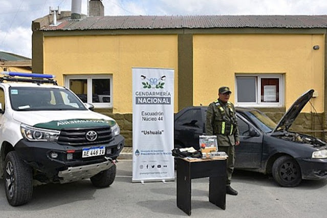 Dos detenidos con droga en un control de Gendarmeria en Ushuaia