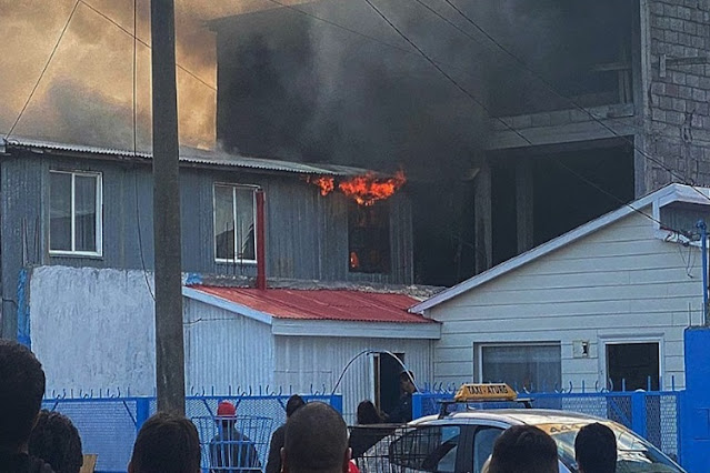 Incendio, con un bomberos trasladado al Hospital
