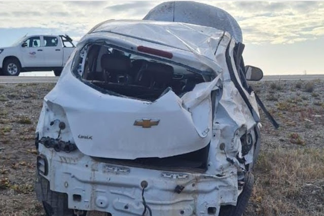Vuelco en la Ruta 3, conductor y sus dos hijos menores trasladados al Hospital Vuelco en la Ruta 3, conductor y sus dos hijos menores trasladados al Hospital