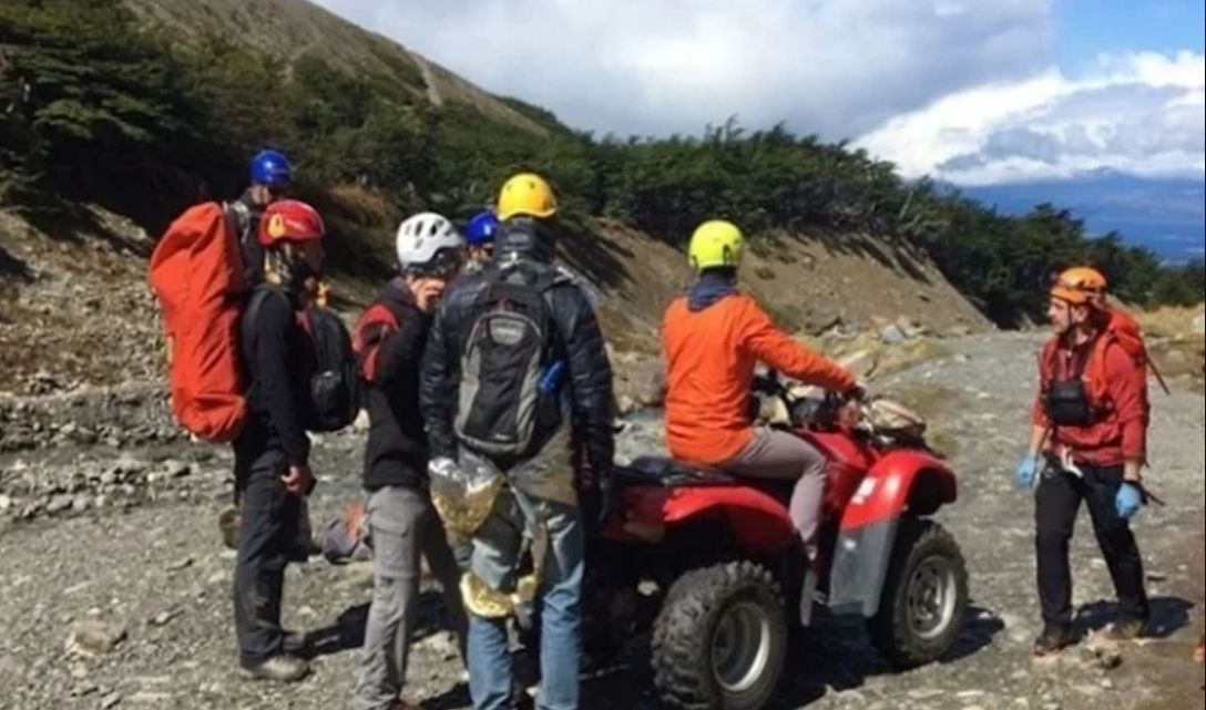 Rescate en Laguna Turquesa de turista de Capital Federal Rescate en Laguna Turquesa de turista de Capital Federal