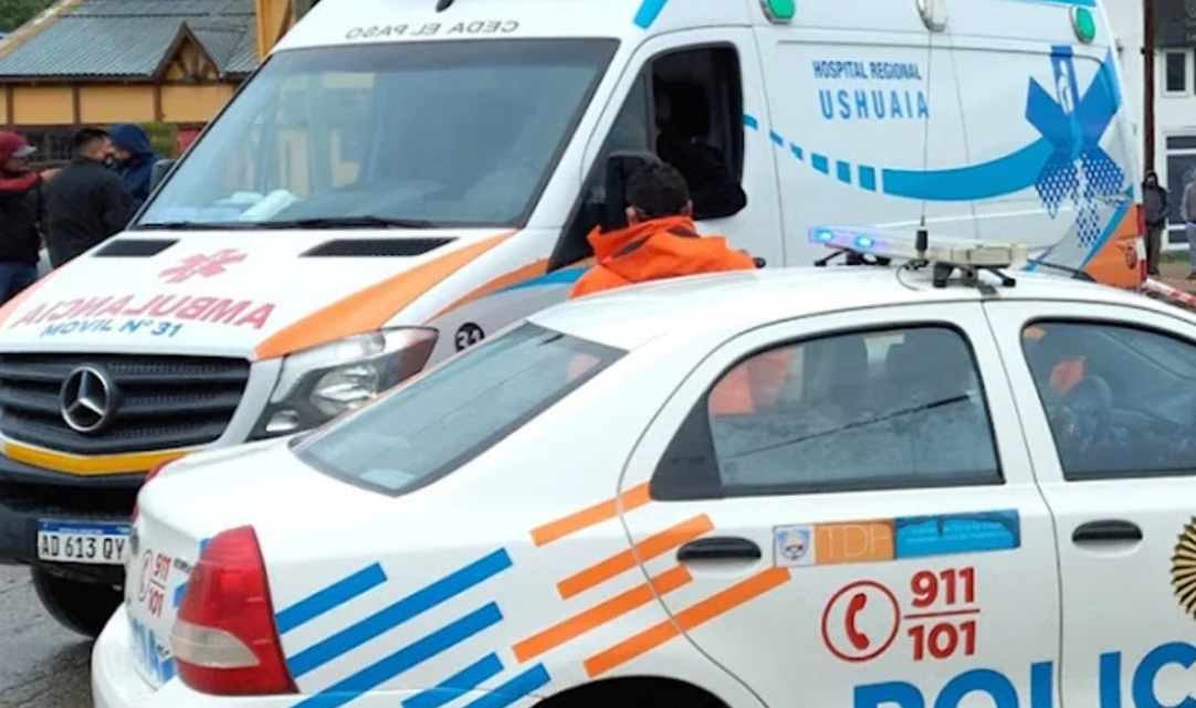 Motociclista lesionado en choque en Ushuaia