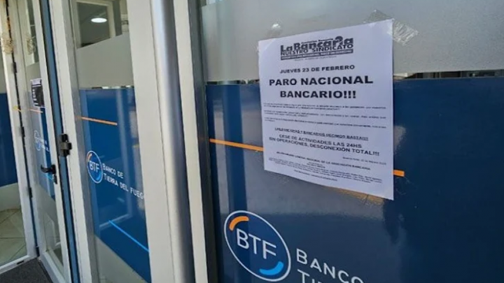 Paro bancario sin atencion al publico este jueves