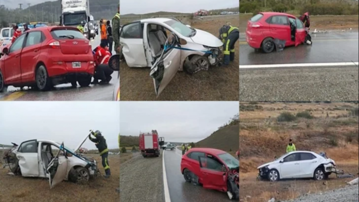 Choque en la Ruta 3, con varios lesionados