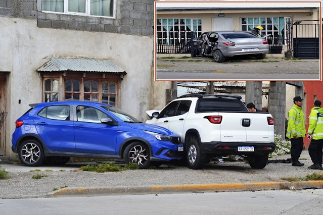 Triple choque, con dos lesionados