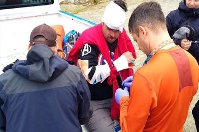 Rescate a turista en la senda del Martial