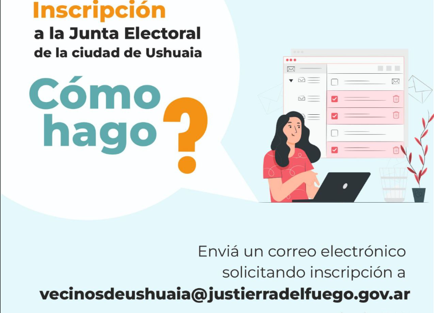 Elecciones 2023: Inscriben para la Junta Electoral de la ciudad de Ushuaia