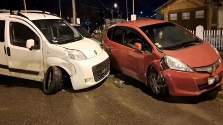 Triple choque en Ushuaia en la madrugada