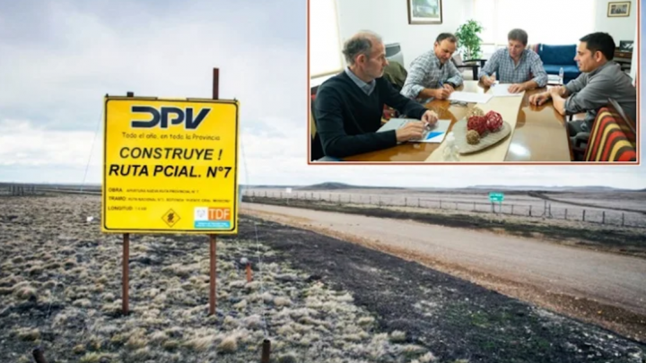 Convenio para la reapertura de la Ruta 7 que une la Margen Sur con Rio Grande