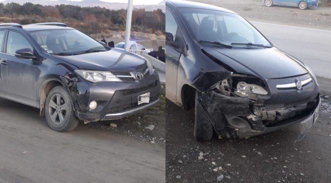 Conductoras resultan ilesas en un choque Conductoras resultan ilesas en un choque