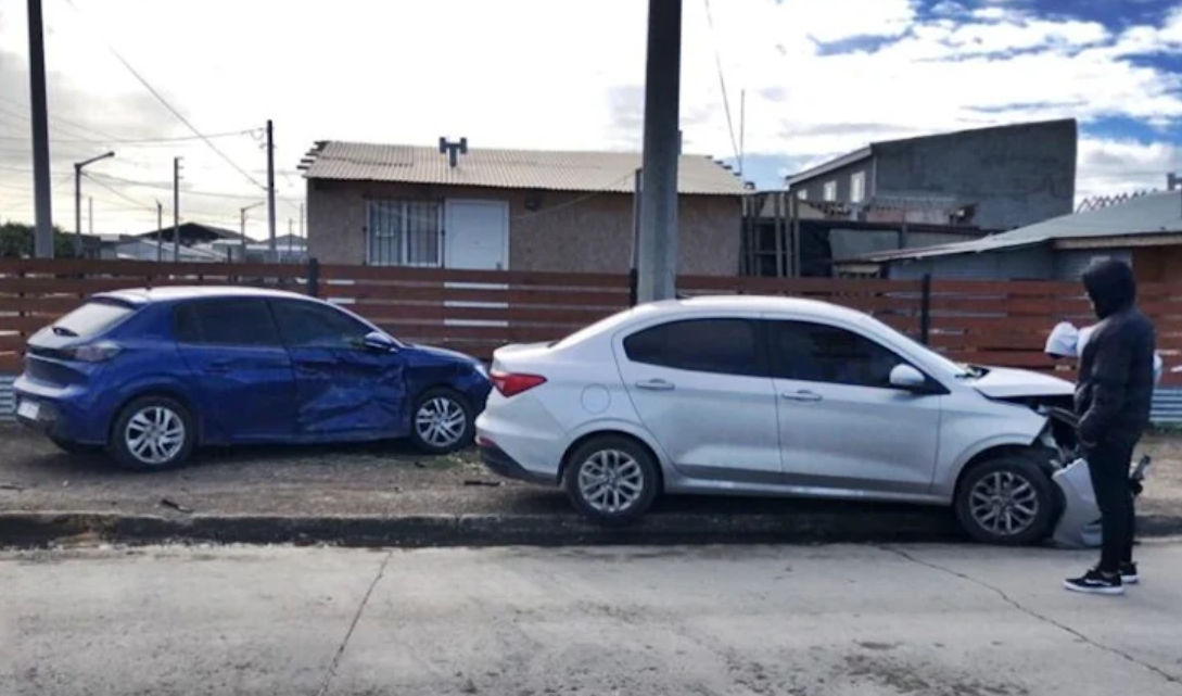 Choque con una mujer lesionada