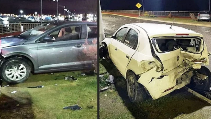 Choque a un vehículo estacionado en Ushuaia, un lesionado