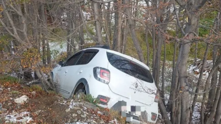 Despíste y vuelco sin lesionados en Ushuaia