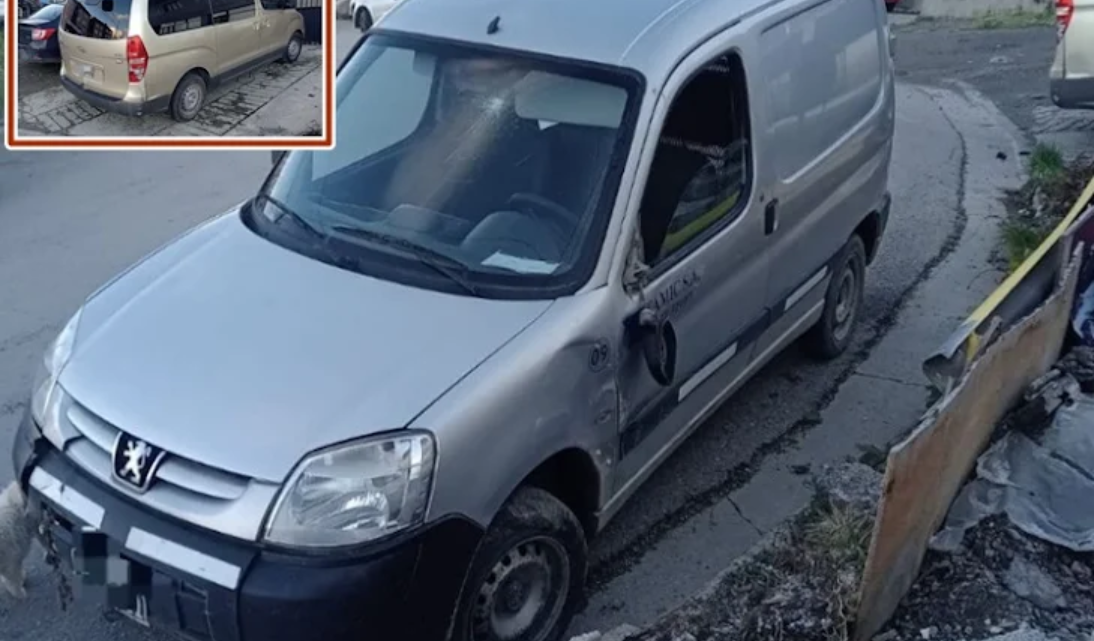 Borracho choco contra un vehiculo estacionado Borracho choco contra un vehiculo estacionado