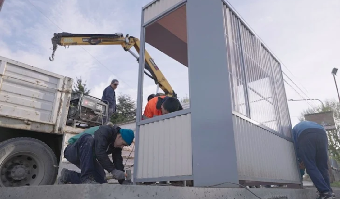 Nuevos colectivos y nuevas garitas en Ushuaia