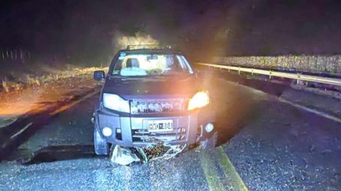 Se restableció el tránsito en el Km 2.918 de la Ruta 3 Se restableció el tránsito en el Km 2.918 de la Ruta 3