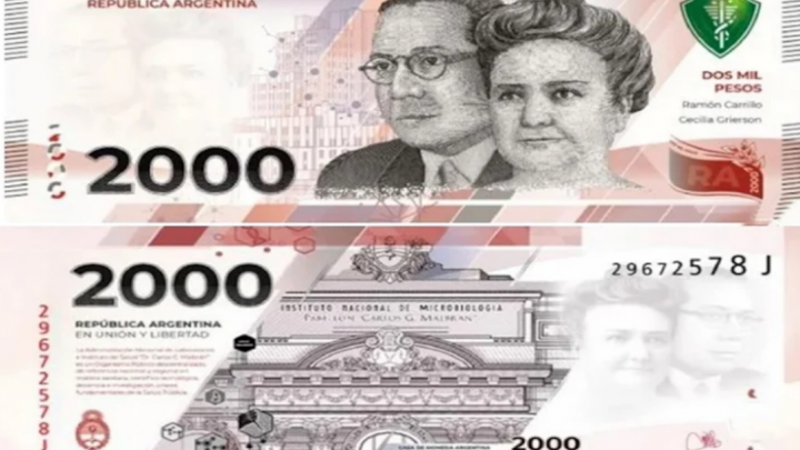 Entra en circulación el nuevo billete de $2000 pesos