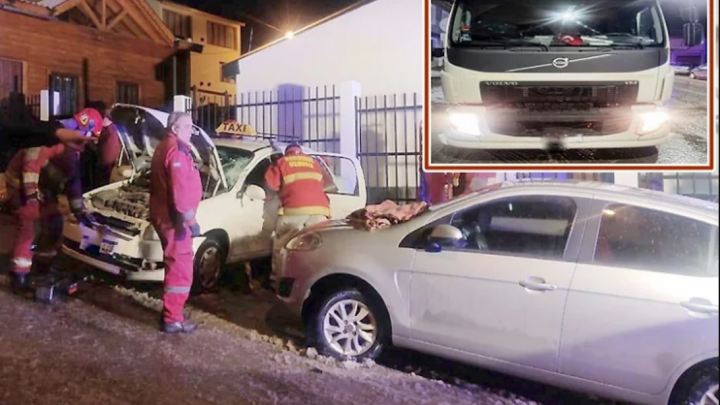 Triple choque con dos lesionados en Trejo Noel y Alem