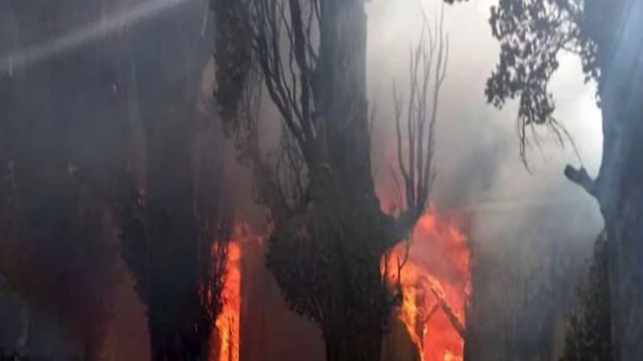 Incendio en estancia La Porteña
