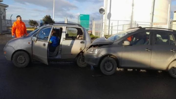 Choque frente a la Planta Orion, tres lesionados
