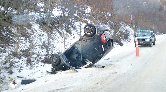 Una chica resultó herida en un vuelco