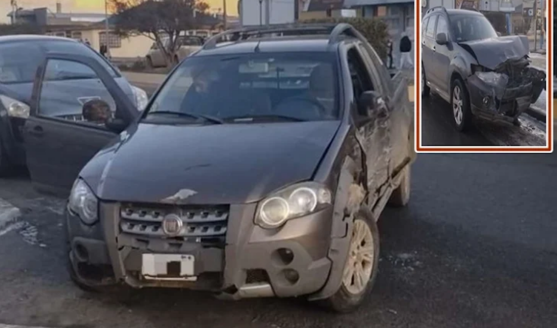 Choque en esquina semaforizada, sin lesionados Choque en esquina semaforizada, sin lesionados