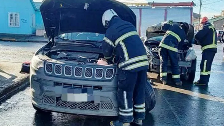 Choque con una mujer lesionada