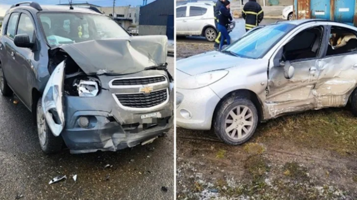 Choque, ambos conductores trasladados al Hospital